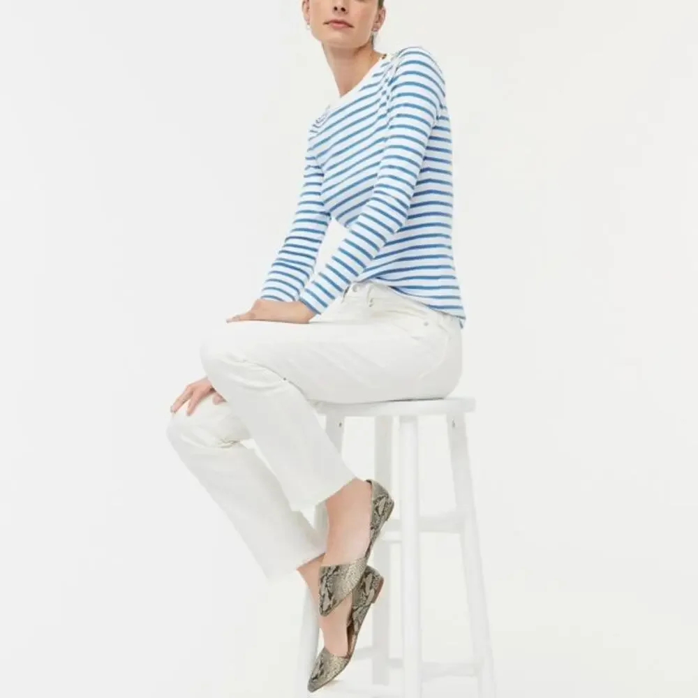 NEW NWT J.Crew White Slim Boyfriend Jean Size 28T‎ High-Waisted Raw Hem 5-Pocket